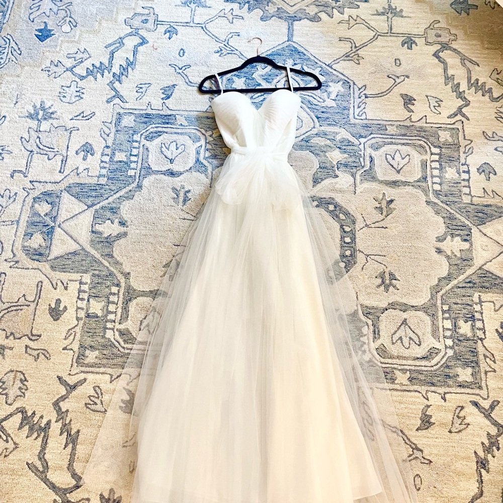 Anthropologie Jenny Yoo tulle strapless dress